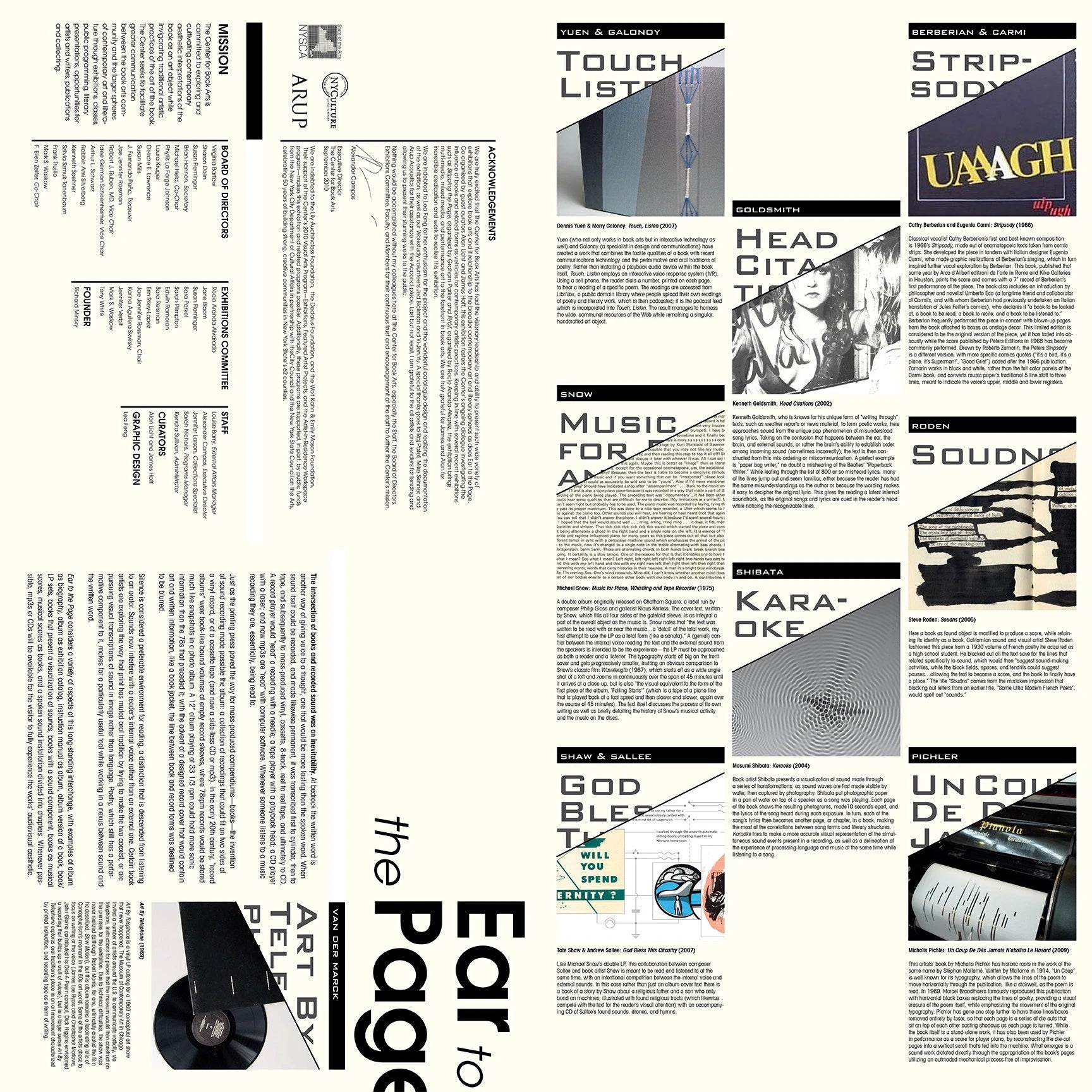 Ear to the Page image 1