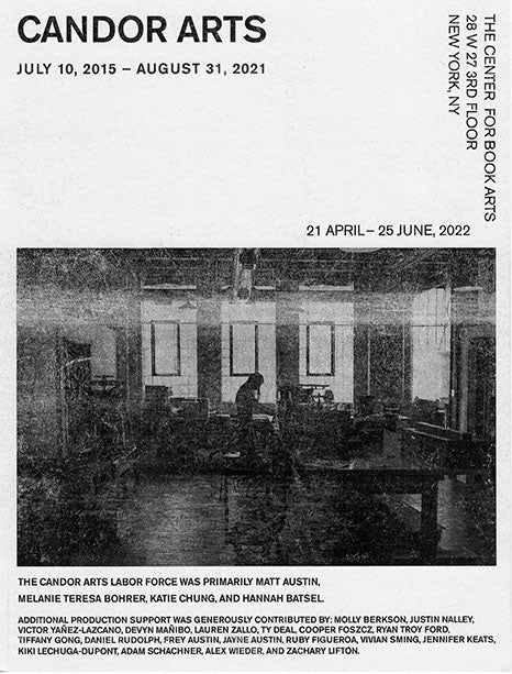 Candor Arts Exhibition Brochure image 0