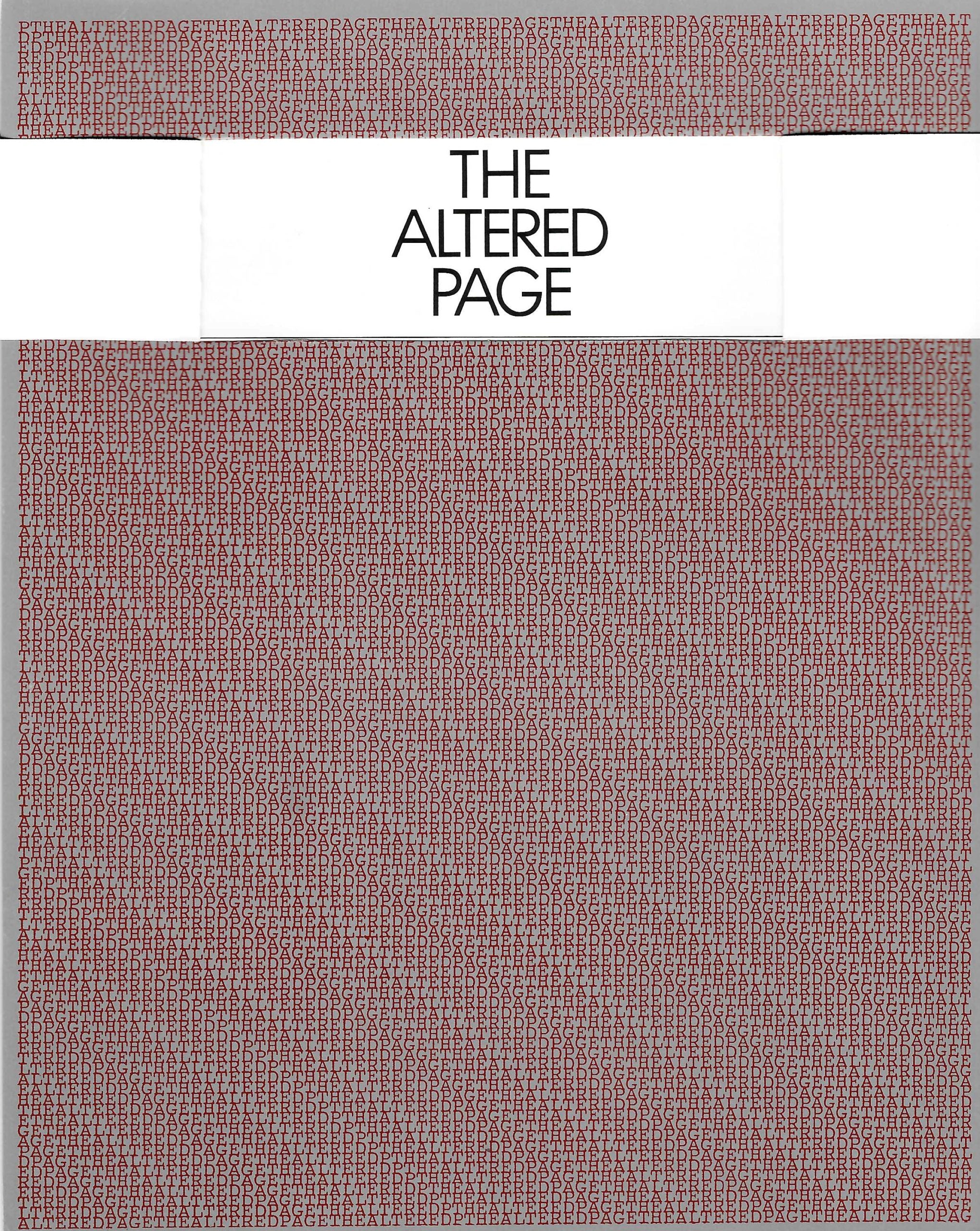 The Altered Page image 0