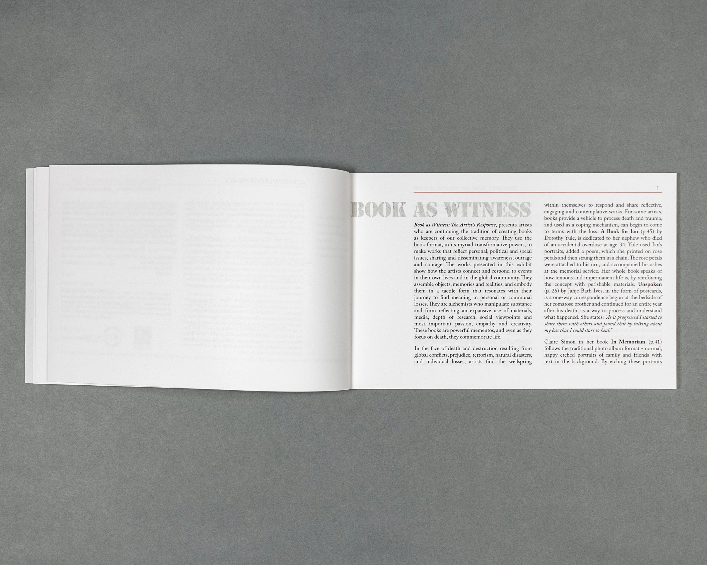 Book as Witness: The Artist's Response image 7