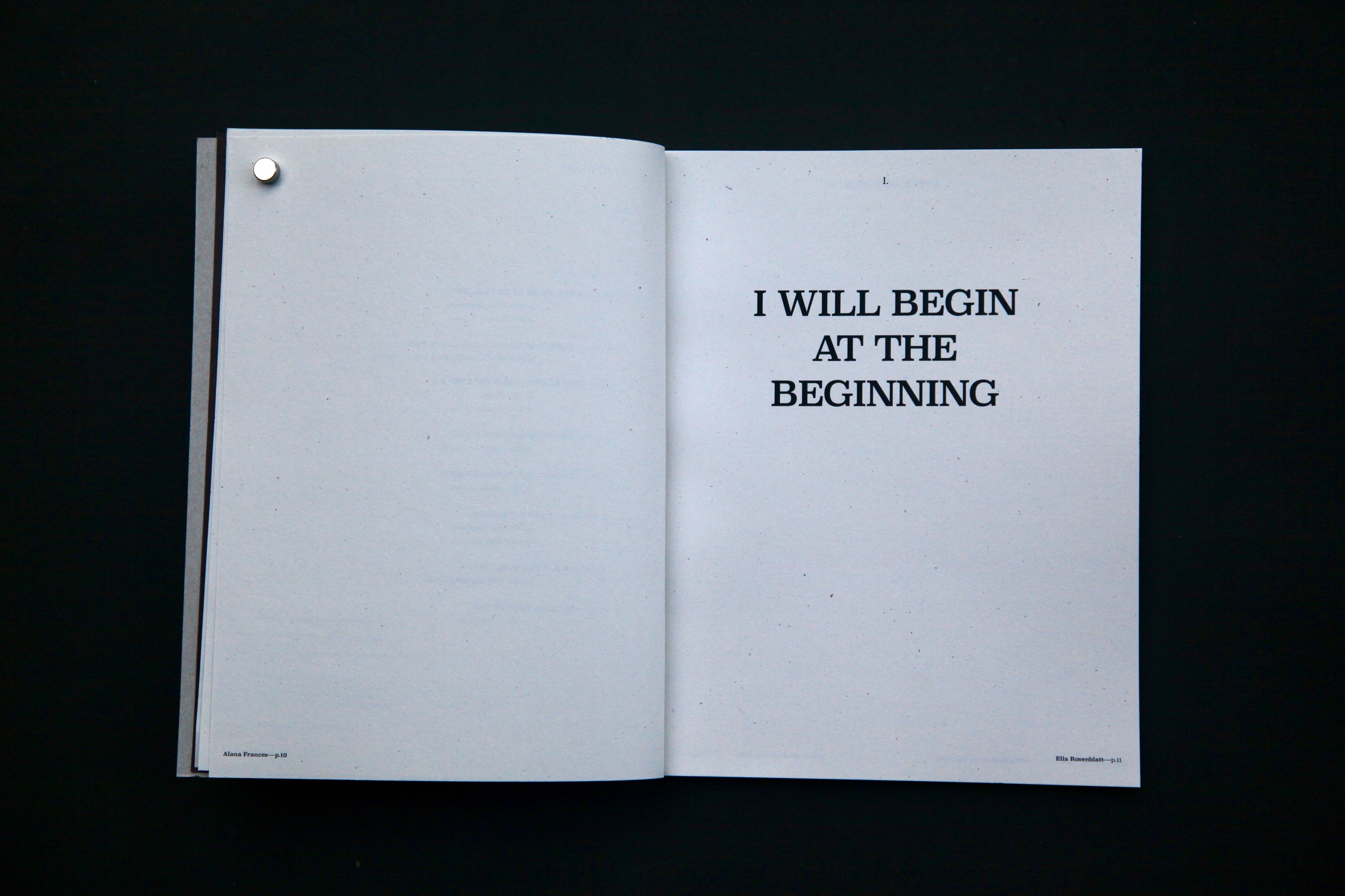 Walking Backwards into a Room