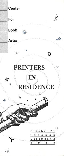 Printers in Residence Exhibition Brochure image 0