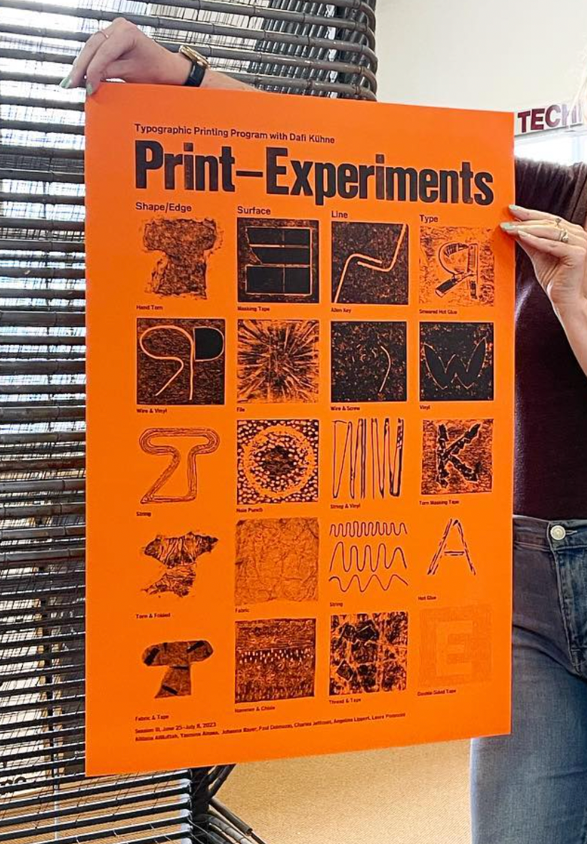 Systematic Design Experiments for Letterpress (Summer 2024) image 0