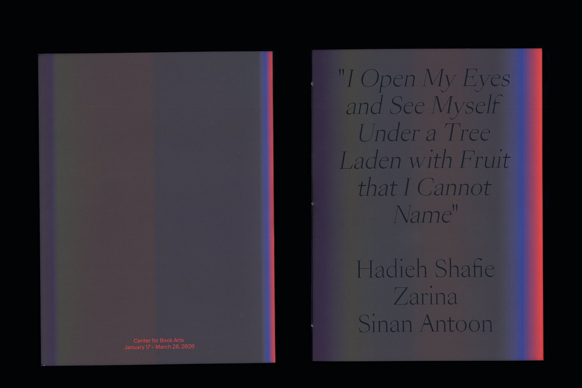 "I open my eyes and see myself under a tree laden with fruit that I cannot name." image 1