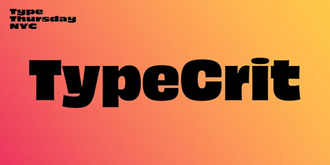 Type Thursday NYC's April Meeting image 0