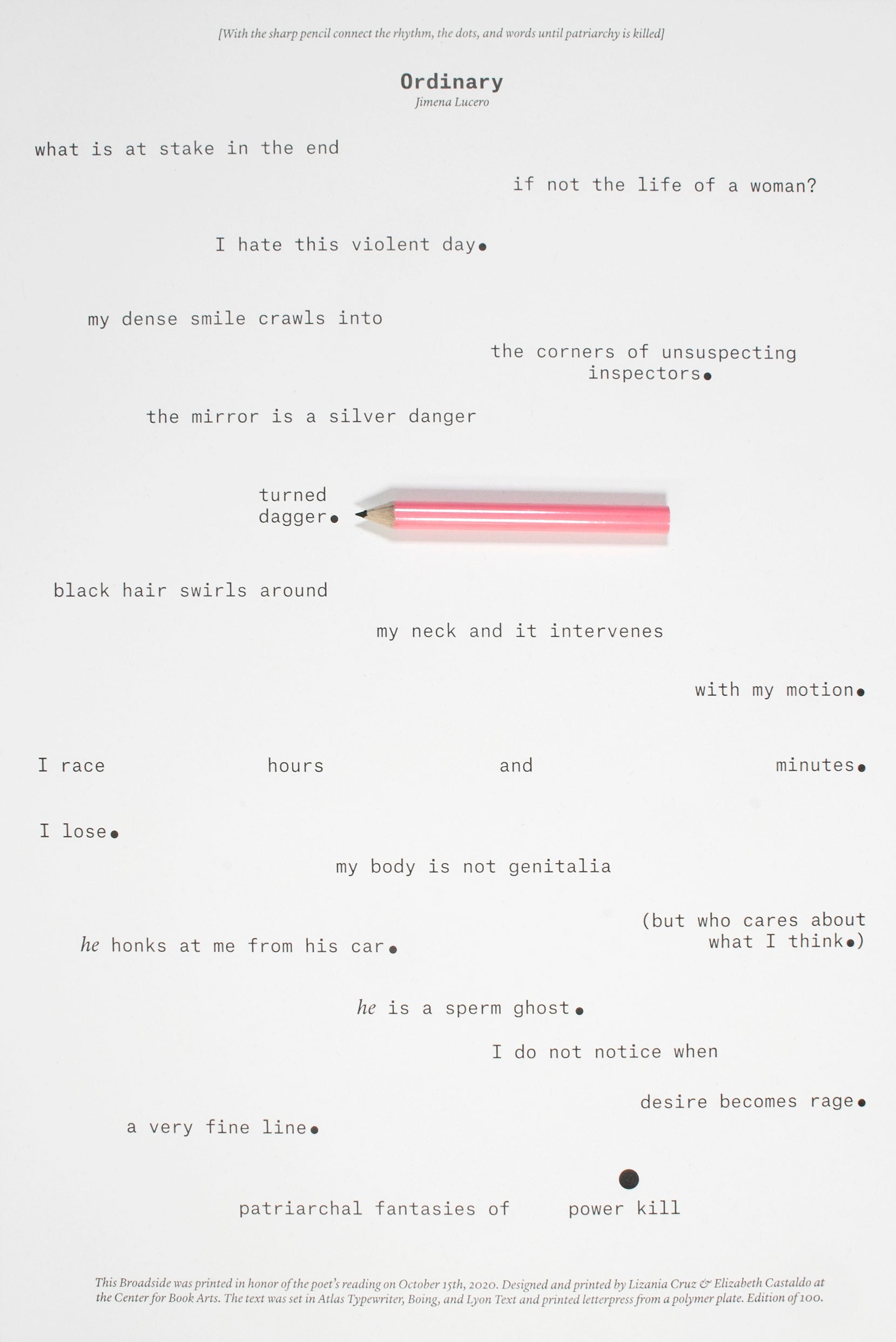 Broadside Reading Series: Fall 2020 I image 0