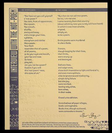 Interview With the Not Poem image 0