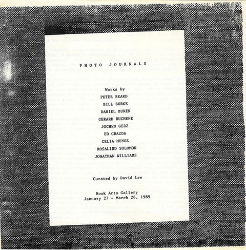 Photo Journals Exhibition Brochure image 0