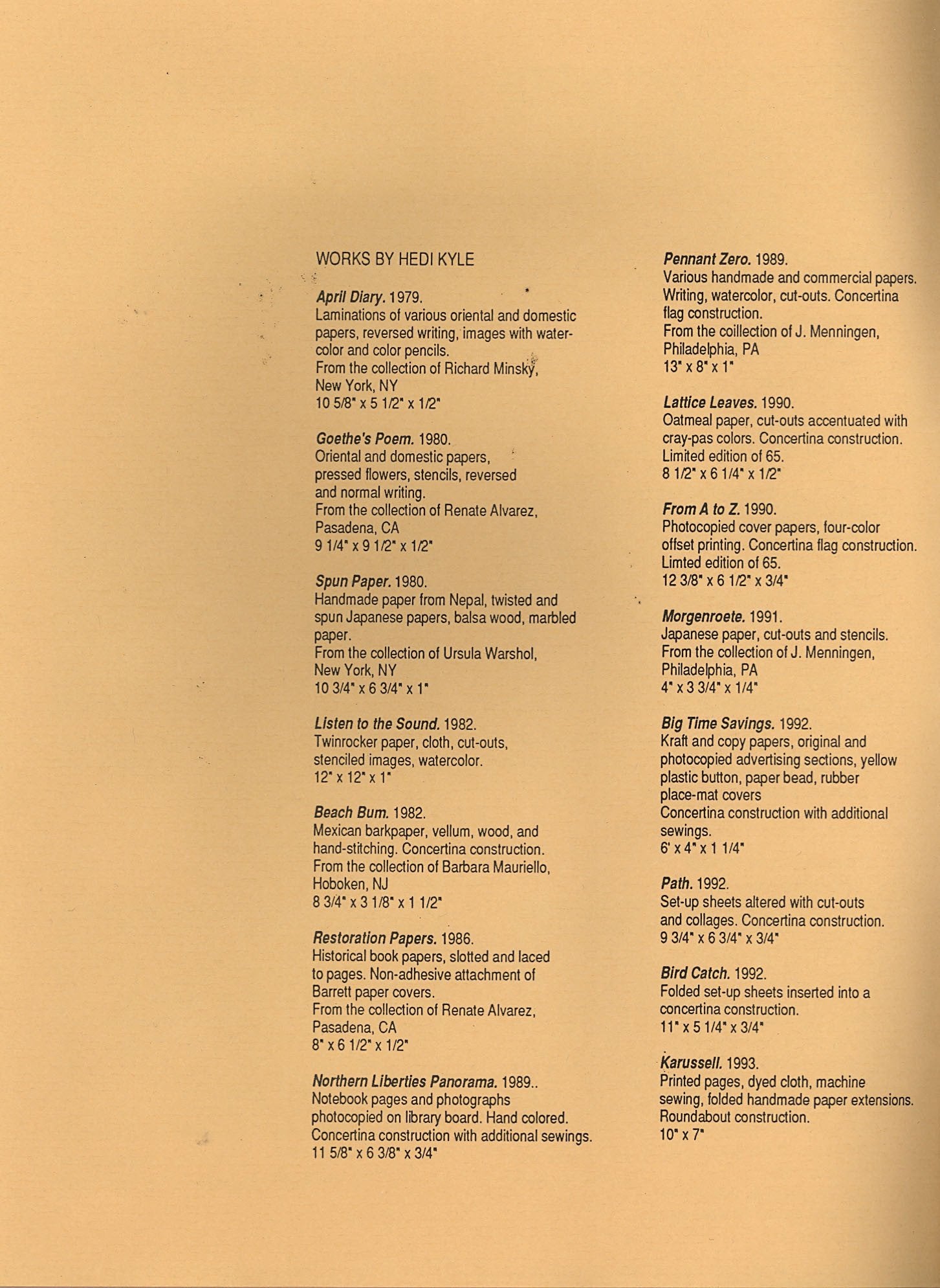 Hedi Kyle and Her Influence: 1977-1993 image 2