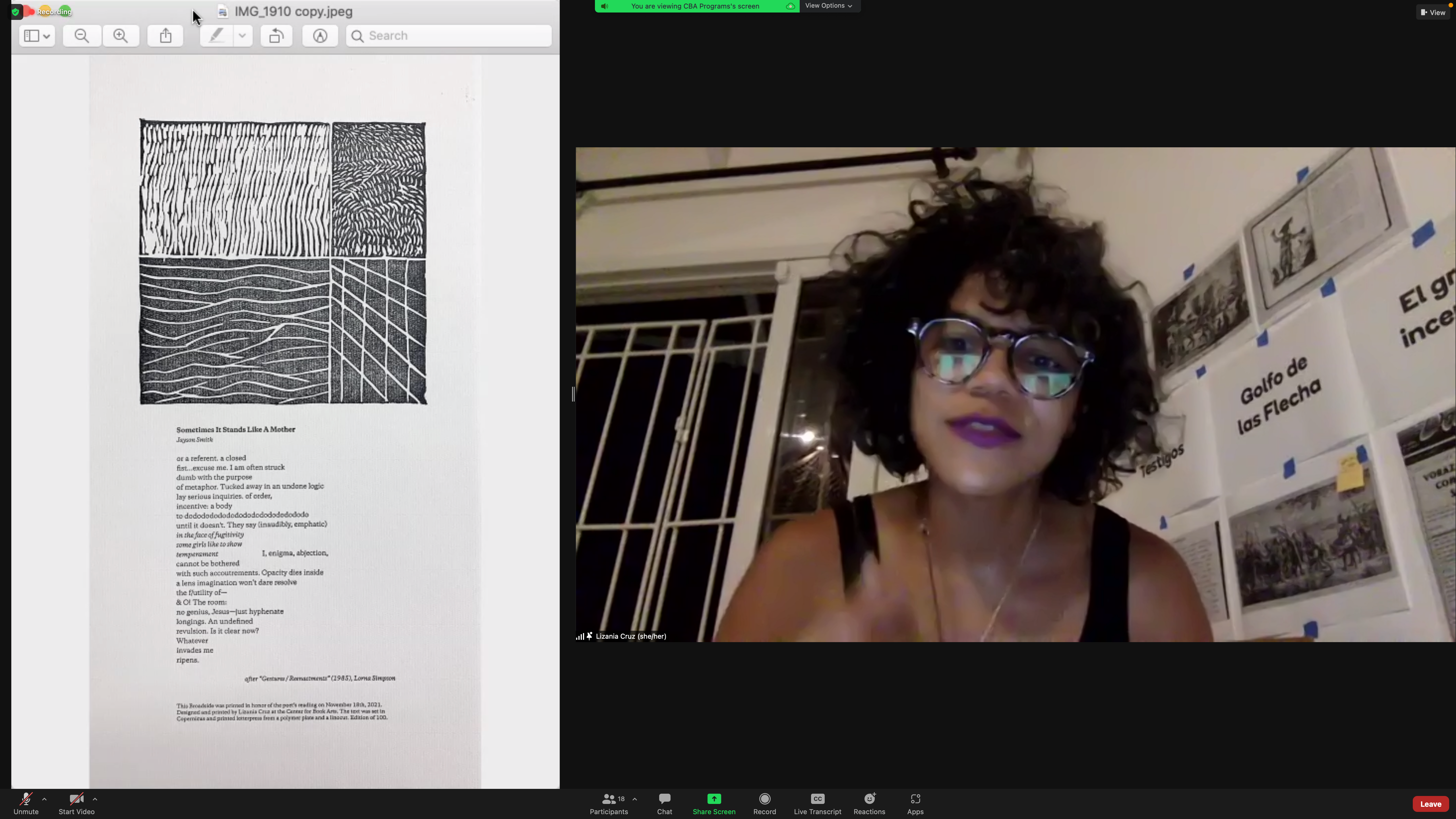 Black Spirits II: Poetry Reading by Jayson P. Smith image 1