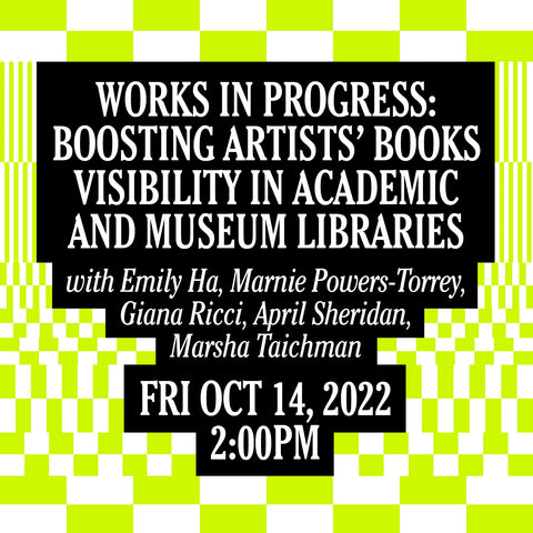Works in Progress: Boosting Artists’ Books Visibility in Academic and Museum Libraries image 0