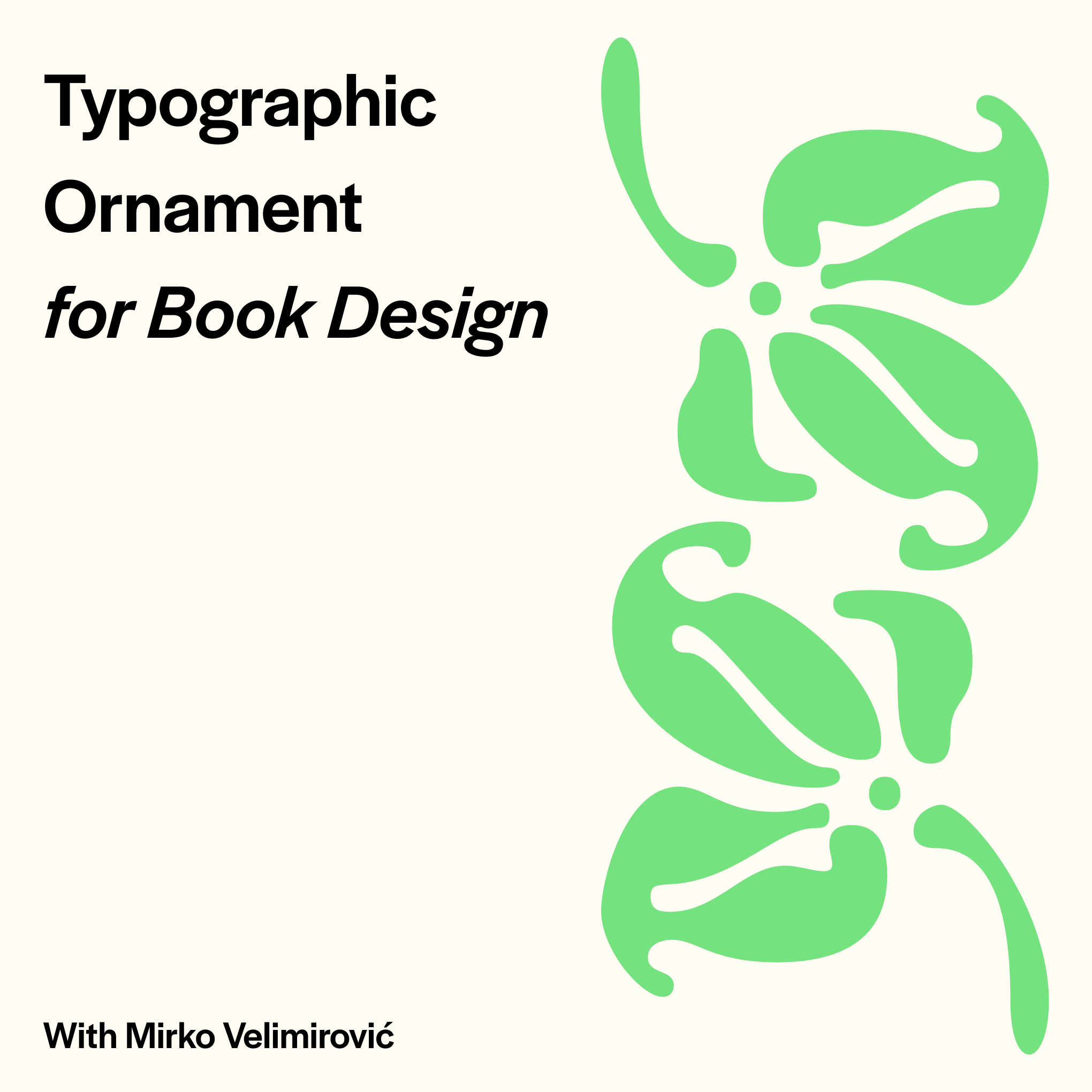 Typographic Ornamentation for Book Design (Fall 2024) image 0