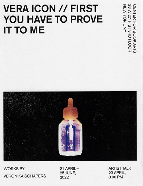 Vera Icon / / First You Have To Prove It To Me Exhibition Brochure image 0