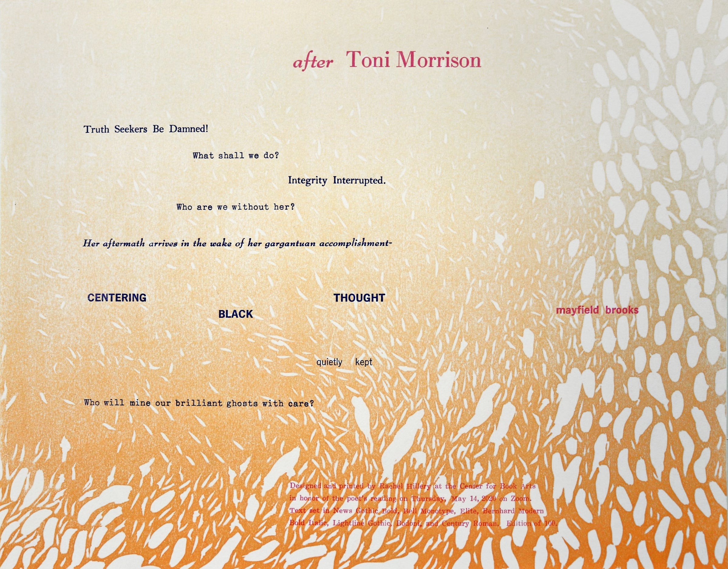 Broadside Reading Series: Spring 2020 I image 1