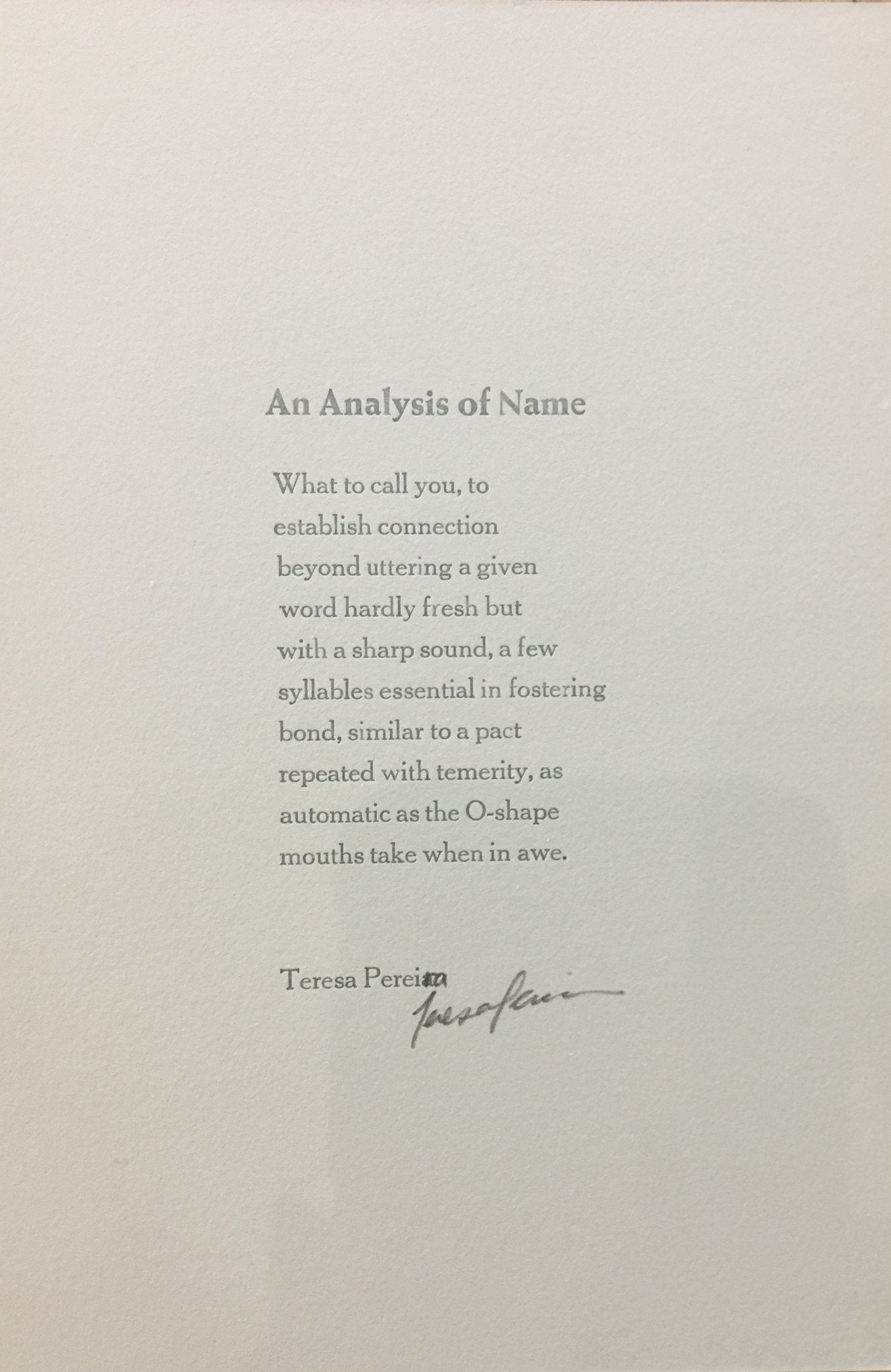 An Analysis of Name image 0