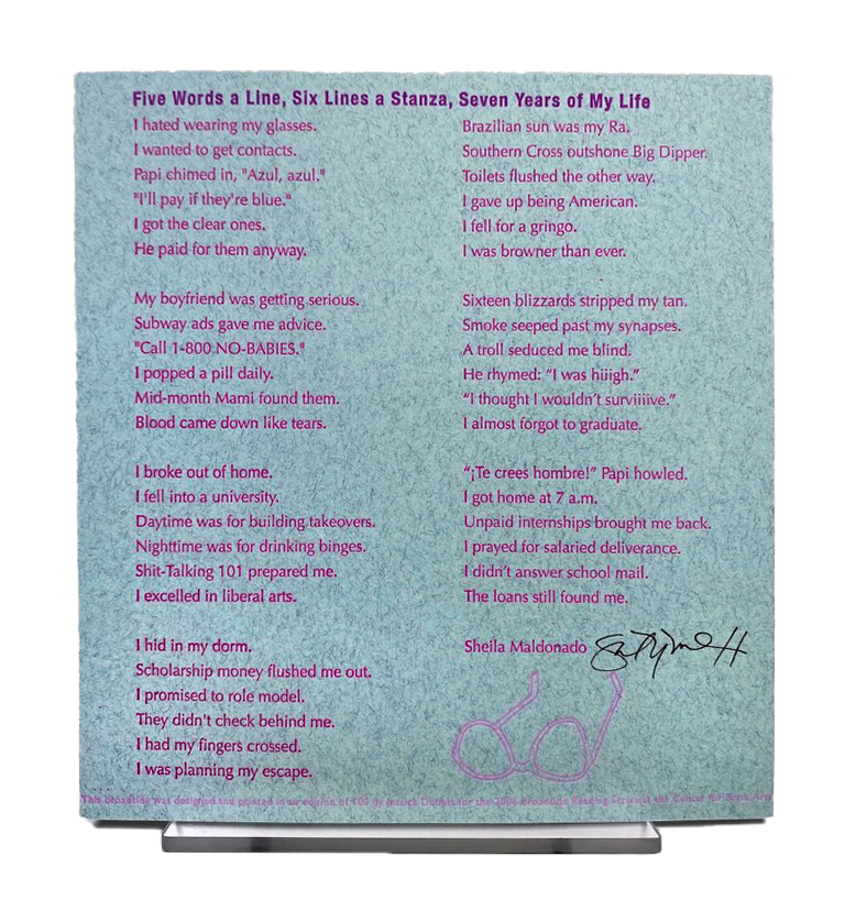 Five Words a Line, Six Words a Stanza, Seven Years of My Life – Center ...