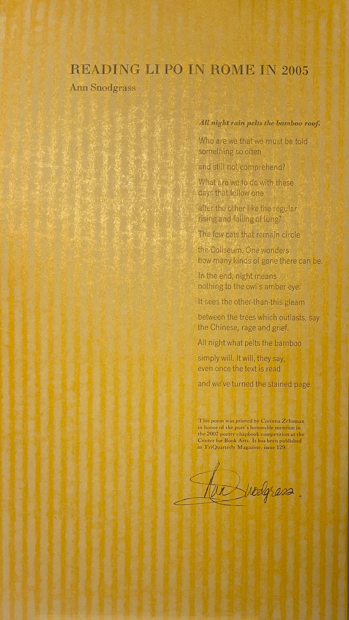 Broadside photo
