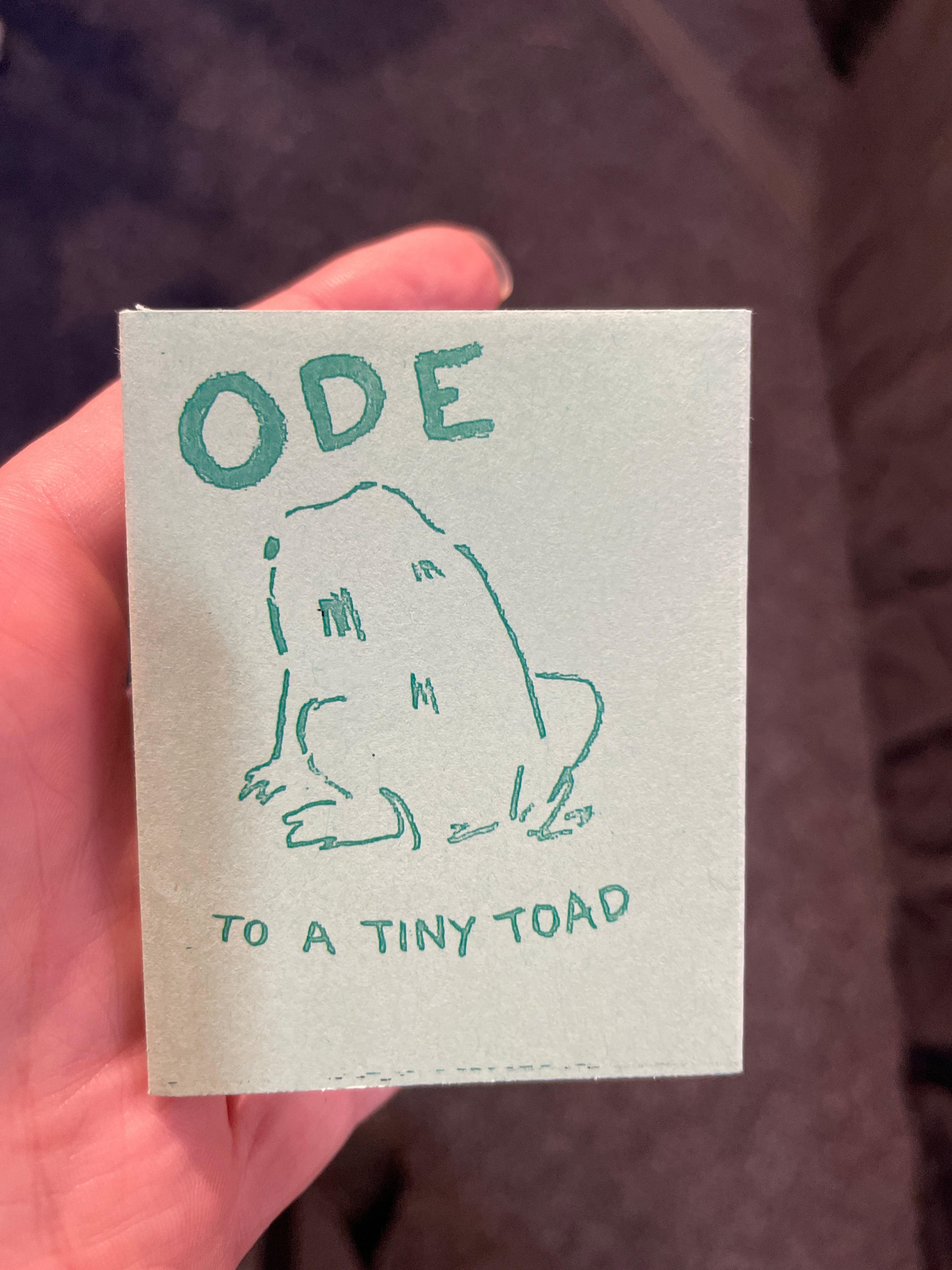 Tiny toad
