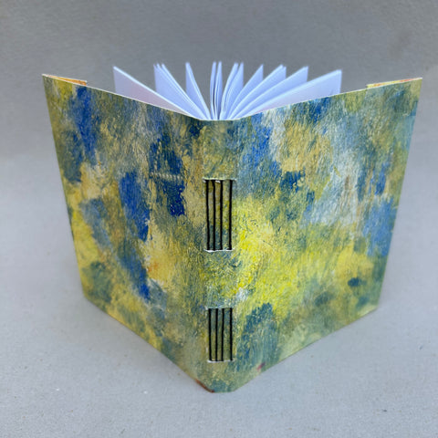 Painted and Sewn Non-Adhesive Journal