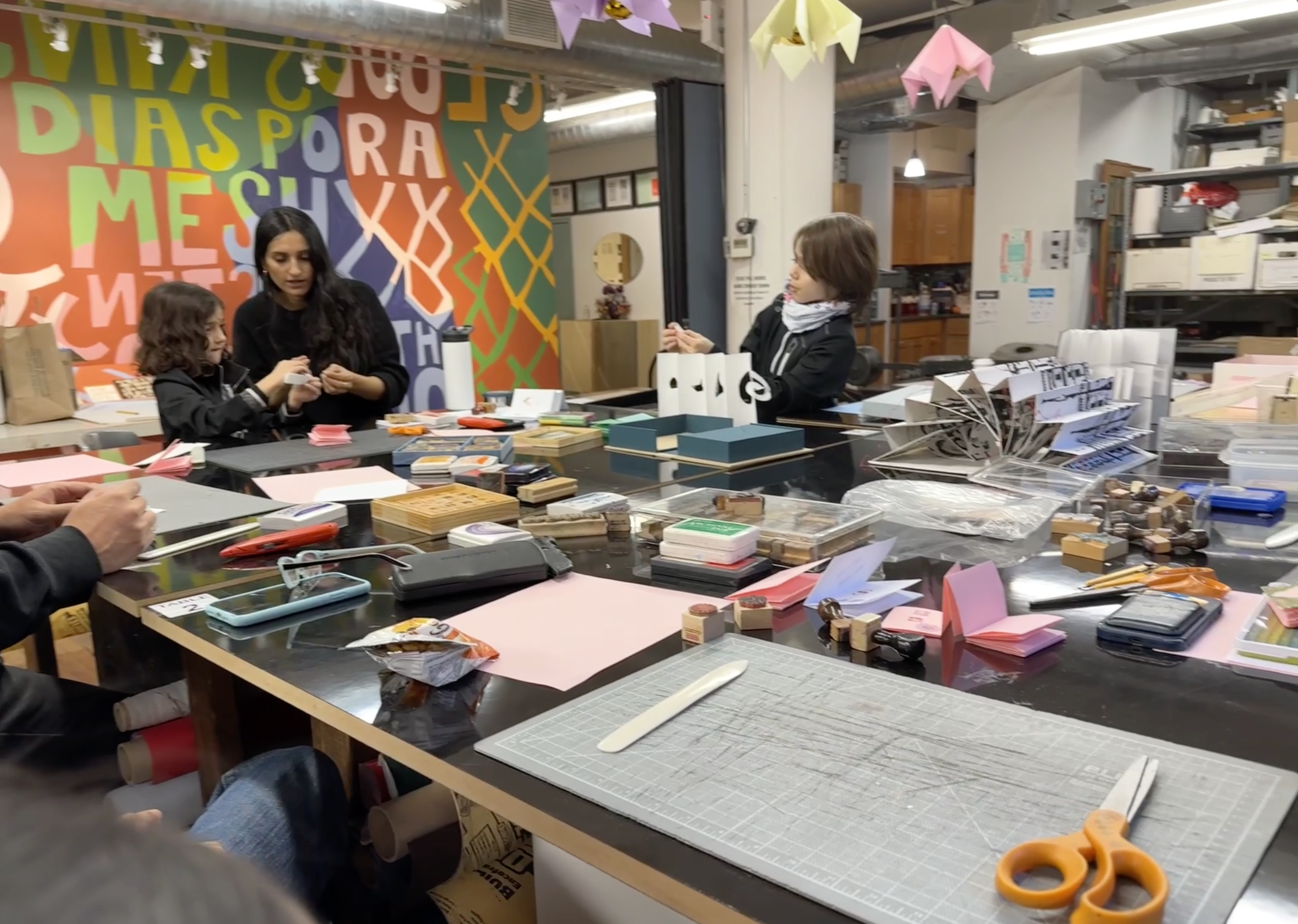 Young Book Artist in Collaboration with their Parents