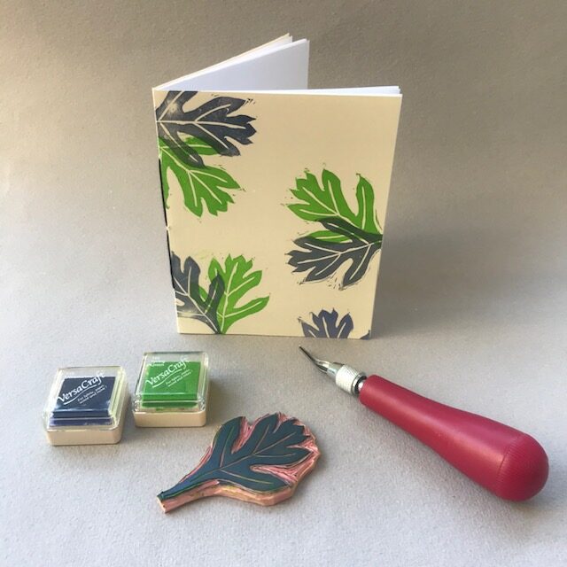 Handcarved Blockprints on Fabric and Paper 2022 image 2