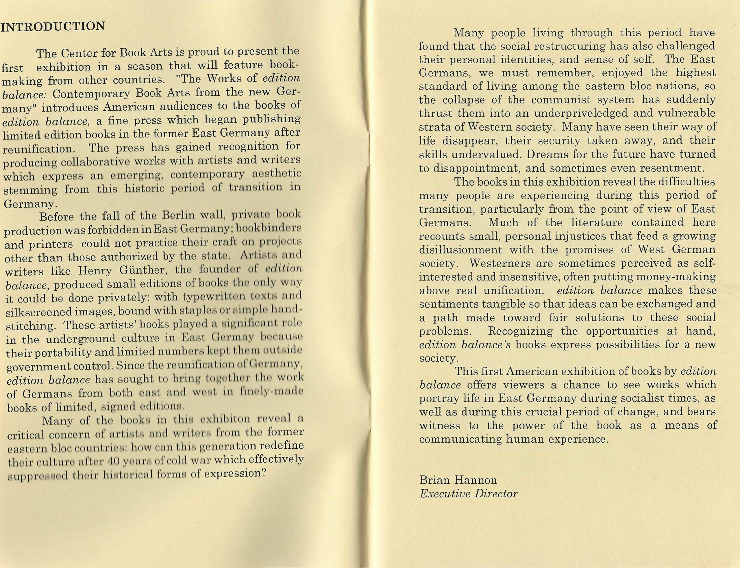 The Works of Edition Balance: Contemporary Book Arts from the New Germany image 1