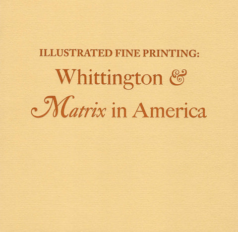 Whittington &amp; Matrix in America image 0