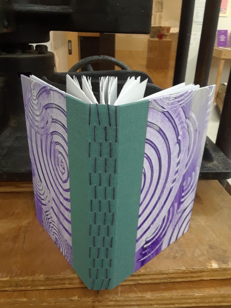 Paste Paper and Hardcover Longstitch (Summer 2023) image 1