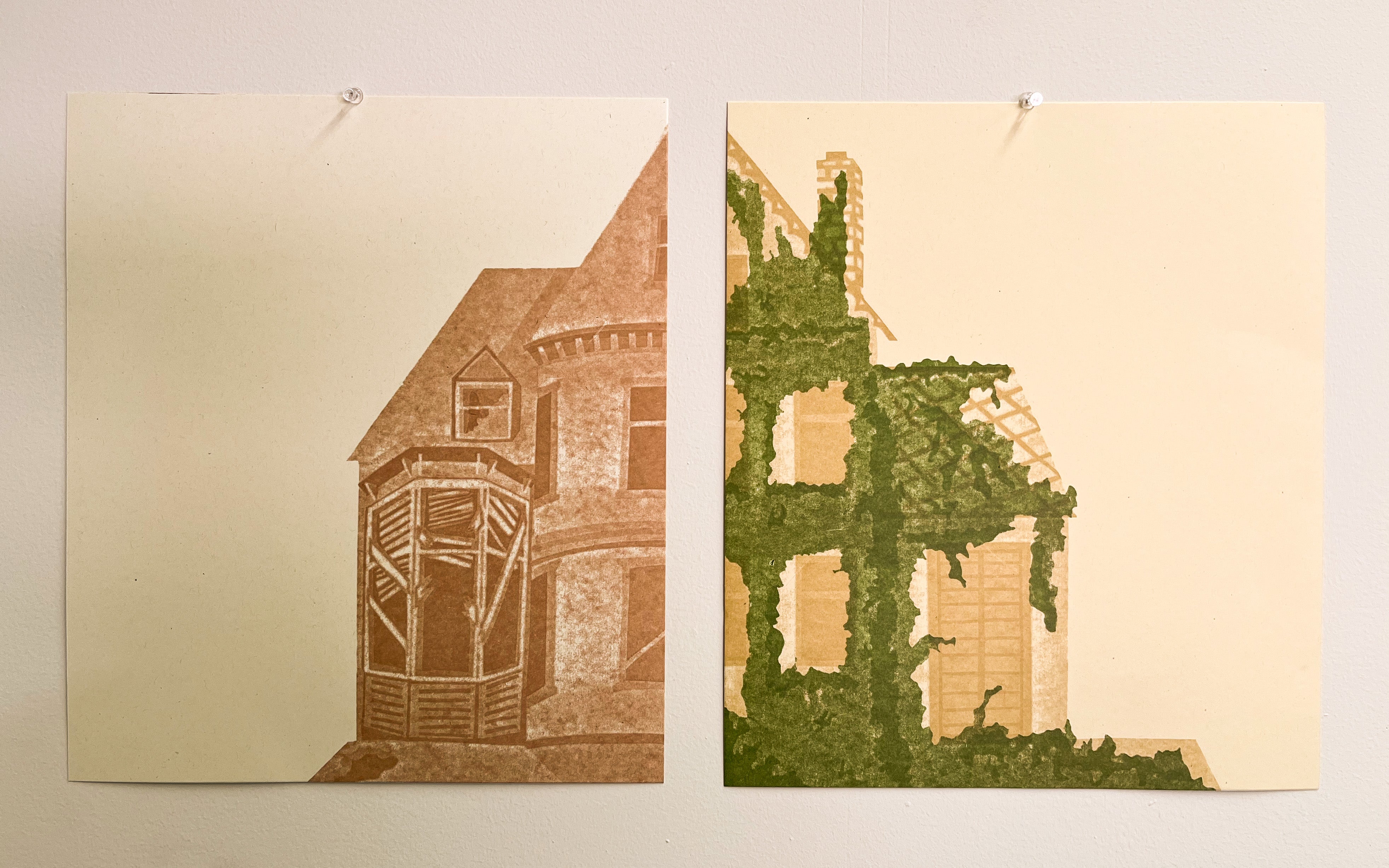 Cut Paper Pressure Printing
