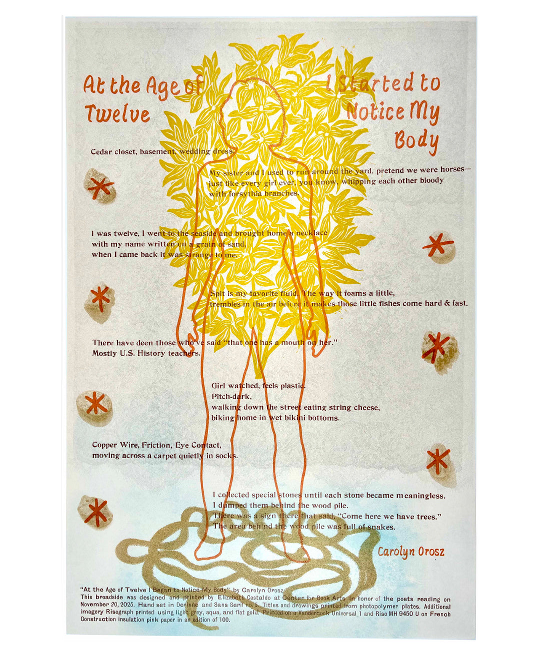 At the Age of Twelve I Started To Notice My Body by Carolyn Orosz